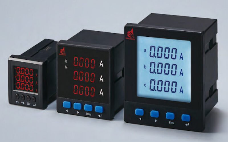 Series Digital Three-phase Ammeter
