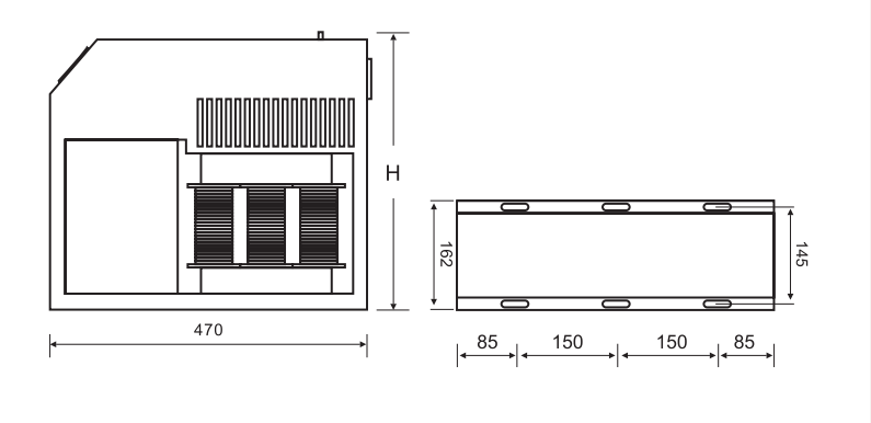  size of Integrated Filtering Power Capacitor